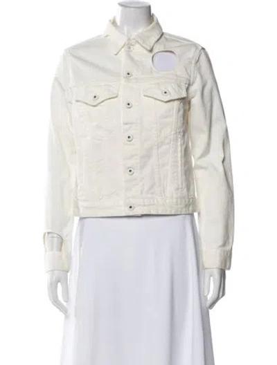 Pre-owned Off-white Denim Jacket In White