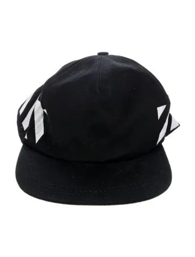 Pre-owned Off-white Diag Baseball Cap In Black