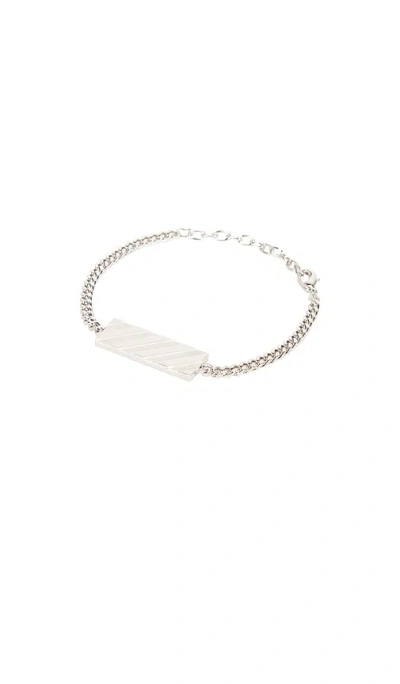 Off-white Diag Bracelet In Silver