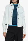 Off-white Diag Denim Boxy Shirt In White