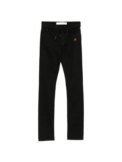 Off-white Diag Jeans In Black