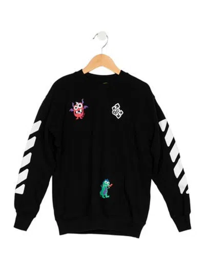 Pre-owned Off-white Kids' Diag Logo In Black