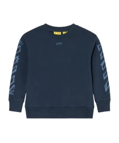 Off-white Diag Marker Sweatshirt In Blue