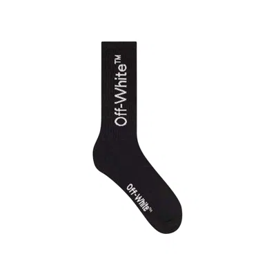 Pre-owned Off-white Diag Mid Length Socks 'black' | Men's Size Onesize