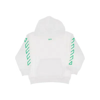 Off-white 'diag' Print Hoodie Kids In White