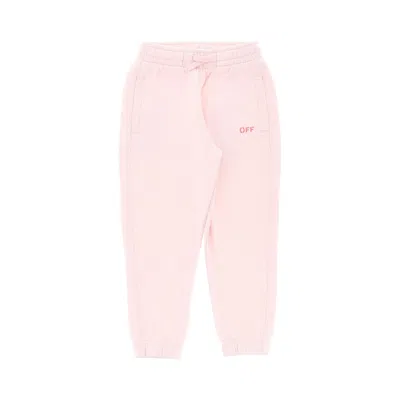 Off-white Diag Print Sweatpants Kids In Pink
