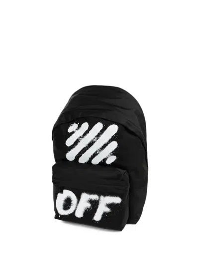 Off-white Diag Spray Backpack In Black