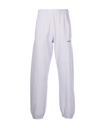 Off-white Diag Stripe-print Track Pants In White