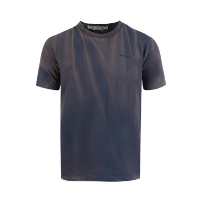 Pre-owned Off-white Diag Tab Vintage Slim Tee 'outerspace' | Blue | Men's Size S