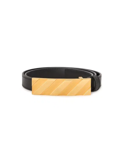 Off-white Diagonal Belt 25mm In Black