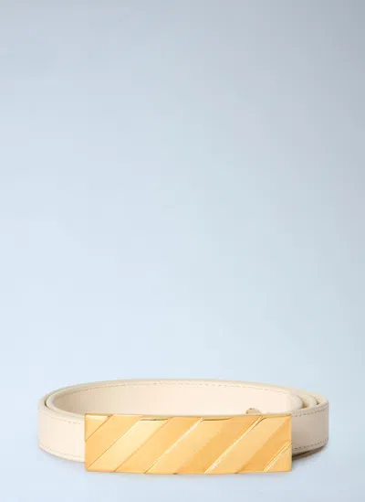 Off-white Diagonal Belt 25mm In Yellow
