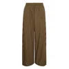 Off-white Brown Diagonal Cotton Track Pants In Brown