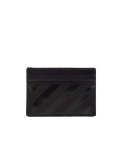 OFF-WHITE OFF-WHITE DIAGONAL LEATHER CARD HOLDER
