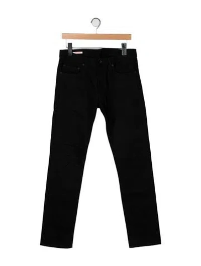 Pre-owned Off-white Diagonal Skinny Jeans In Black