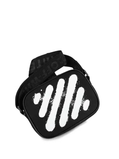 Off-white Diagonal Spray Camera Bag In Black