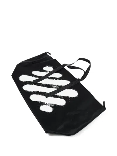 Off-white Diagonal Spray Day Off Tote Bag In Black