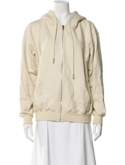 Pre-owned Off-white Diagonals Crew Neck Hoodie In Neutral