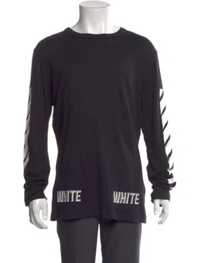 Pre-owned Off-white Diagonals Graphic Print T-shirt In Multi