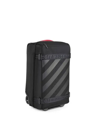 Off-white Diagonals Logo-tape Suitcase In Pattern