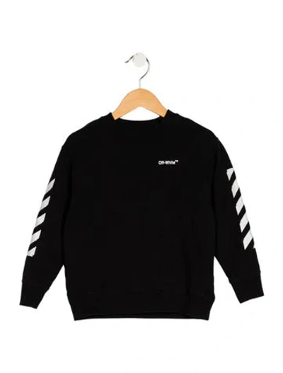 Pre-owned Off-white Babies' Diagonals Sweatshirt In Black