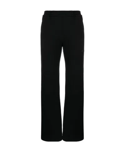 Off-white Diag-print Cotton Track Pants In Black
