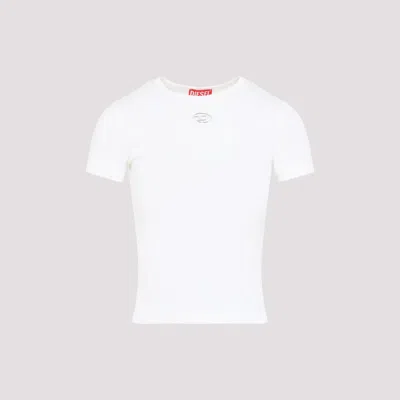 Off-white Diesel Logo Cotton T-shirt In White