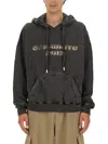Off-white Black Multicolour Cotton Digit Bacchus Sweatshirt In Gray