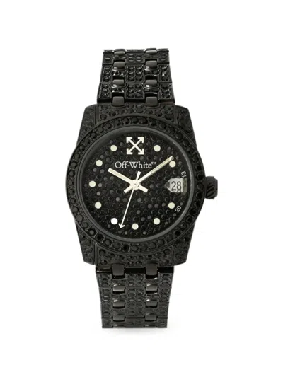 Off-white Discreet Pavé 32mm Watch In Black