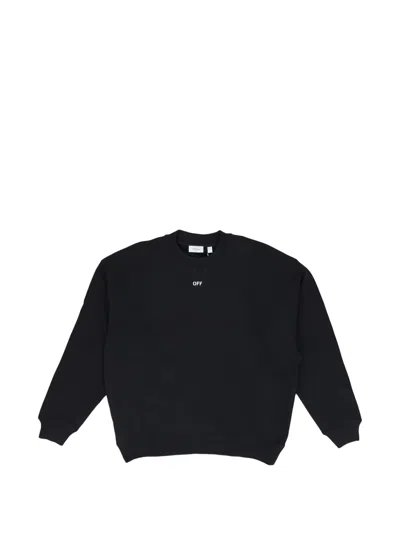 Off-white Dotted Arrow Skate Sweatshirt In Black