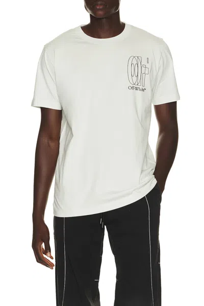 Off-white Double Arrow Slim Tee In Bluewash