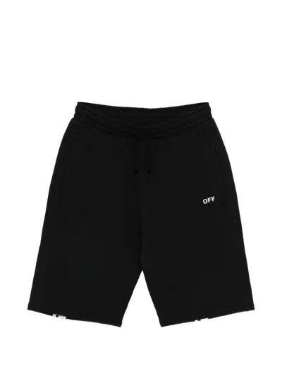 Off-white Kids' Drawstring Shorts In Black