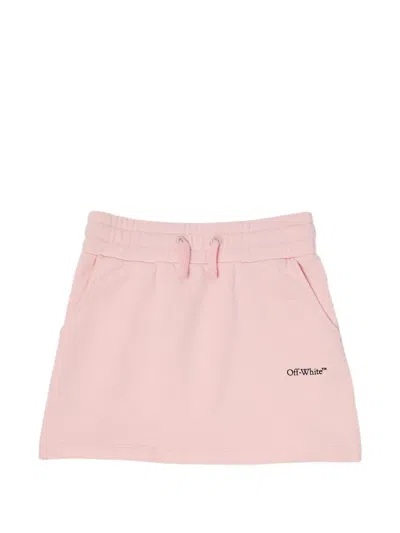 Off-white Kids' Drawstring Pocket Skirt In Pink