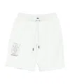 Off-white Logo-print Drawstring Shorts In White