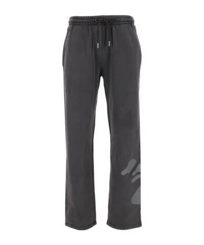Off-white Drawstring-waist Casual Trousers In Green