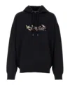 Off-white Drawstring Hooded Sweatshirt In Black