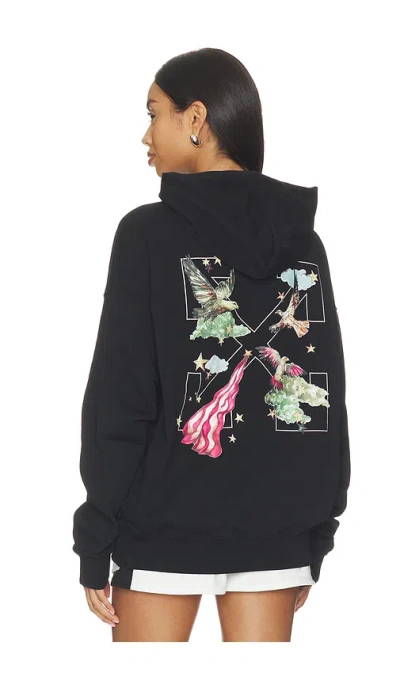 Off-white Dream Arrow Skate Hoodie In Black