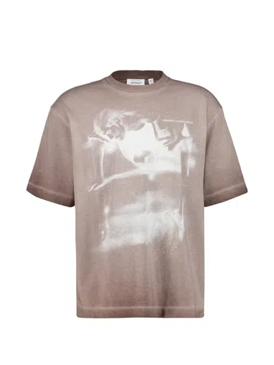 Off-white Dreaming Narciso T-shirt In Brown