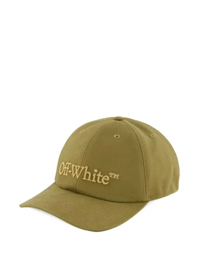Off-white Drill Bookish Baseball Cap In Yellow