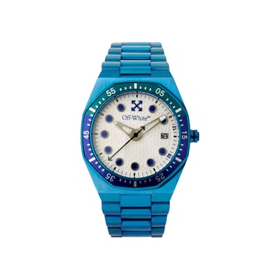 Pre-owned Off-white Dry Mode Bracelet Watch 'blue' | Men's Size Onesize