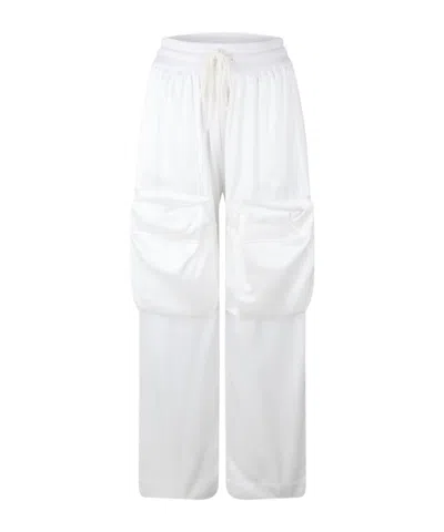 Off-white Duchesse Cargo Trousers In White