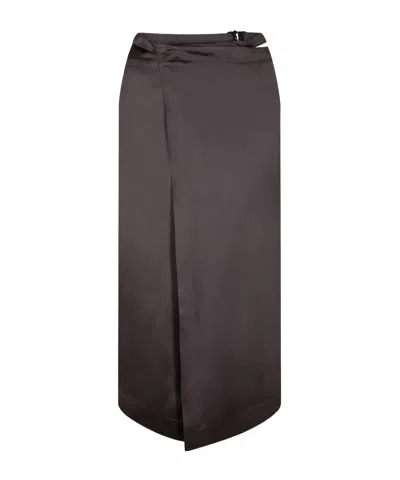 Off-white Duchesse Skirt In Black
