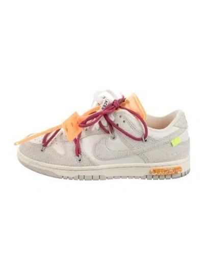 Pre-owned Off-white Dunk Low 'lot 35' Sneakers In White