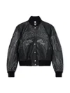 Off-white Eagle Skyline Varsity Jacket In Black