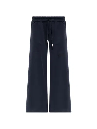 Off-white Elasticated-waistband Track Pants In Blue