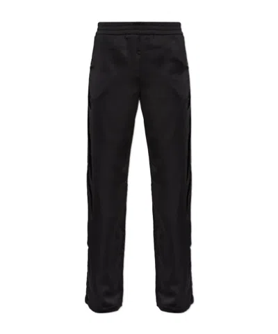 Off-white Elastic-waist Athletic Pants In Black