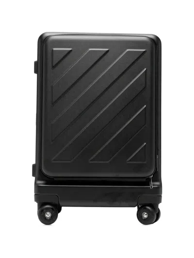 Off-white Embossed For Travel Suitcase In Black