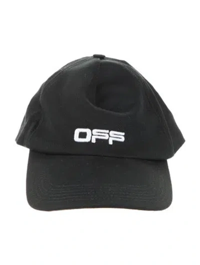 Pre-owned Off-white Embroidered Cap In Black
