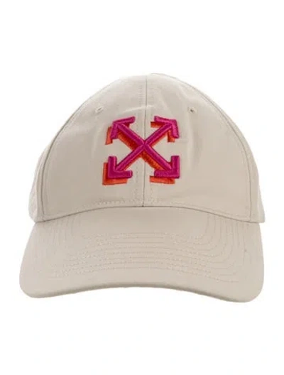 Pre-owned Off-white Embroidered Cap In Neutral