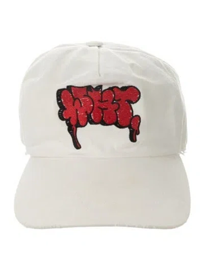 Pre-owned Off-white Embroidered Cap In White