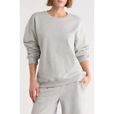 Off-white Embroidered Crewneck Sweatshirt In Med Grey Heather